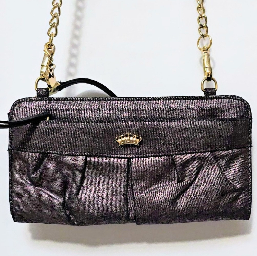 Juicy Couture Y2K Mini Purple Sparkly Crossbody Bag